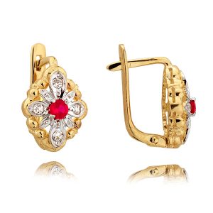 Komplet Pierścionek, Kolczyki N14 kpl - obrazek 2