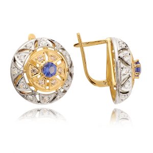 Komplet Pierścionek, Kolczyki N177 kpl - obrazek 2