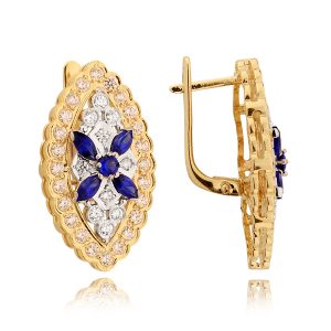 Komplet Pierścionek, Kolczyki N194 kpl - obrazek 2