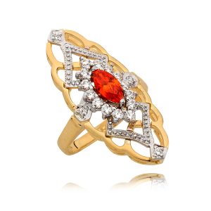 Komplet Pierścionek, Kolczyki N249 kpl - obrazek 1