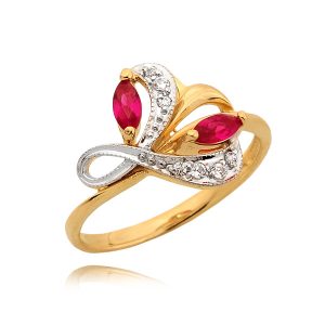 Komplet Pierścionek, Kolczyki N258 kpl - obrazek 1