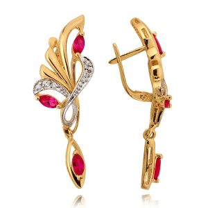 Komplet Pierścionek, Kolczyki N258 kpl - obrazek 2