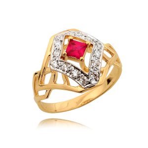 Komplet Pierścionek, Kolczyki N285 kpl - obrazek 1