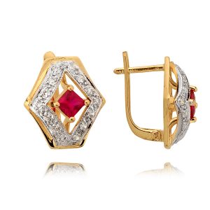 Komplet Pierścionek, Kolczyki N285 kpl - obrazek 2