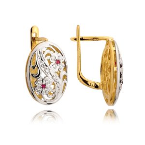 Komplet Pierścionek, Kolczyki N73 kpl - obrazek 3